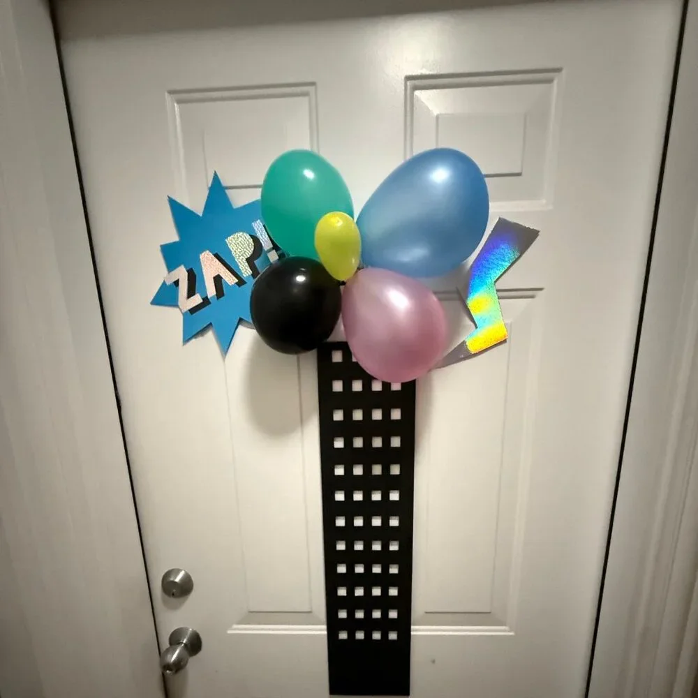 8 Balloon Clouds - Superhero Party Decorations